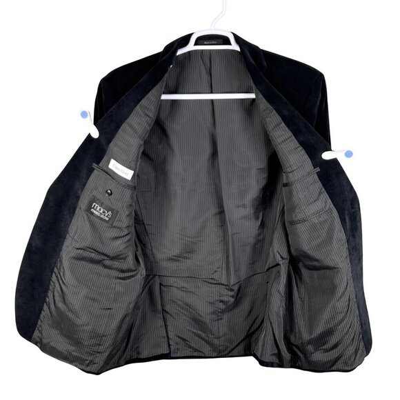 Calvin Klein Men 42R Black Corduroy Sport Coat Double Vented Timeless Minimalist - Picture 4 of 16